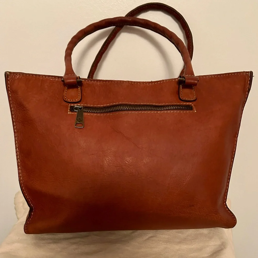 Patricia Nash Zancona
Tote Leather Hand Bag 100% Full-Grain Leather.  Vintage - Picture 2 of 8